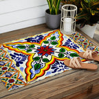talavera mexican tile Outdoor Rug Gallery Image 2
