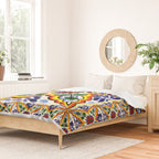 talavera mexican tile Duvet Cover Gallery Image 2
