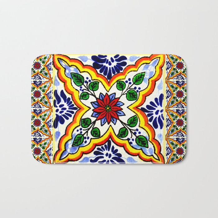 talavera mexican tile Bath Mat Gallery Image 1