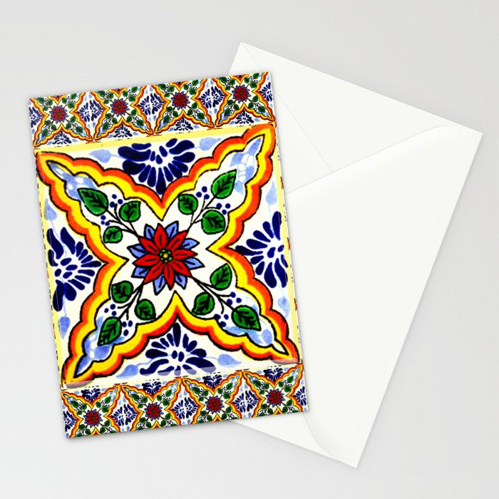talavera mexican tile Stationery Card Gallery Image 2