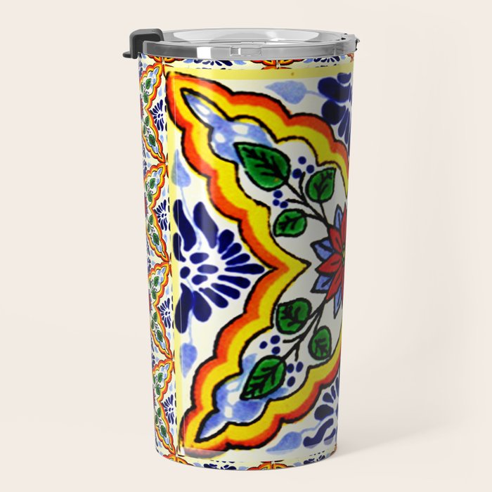 talavera mexican tile Travel Mug Gallery Image 3