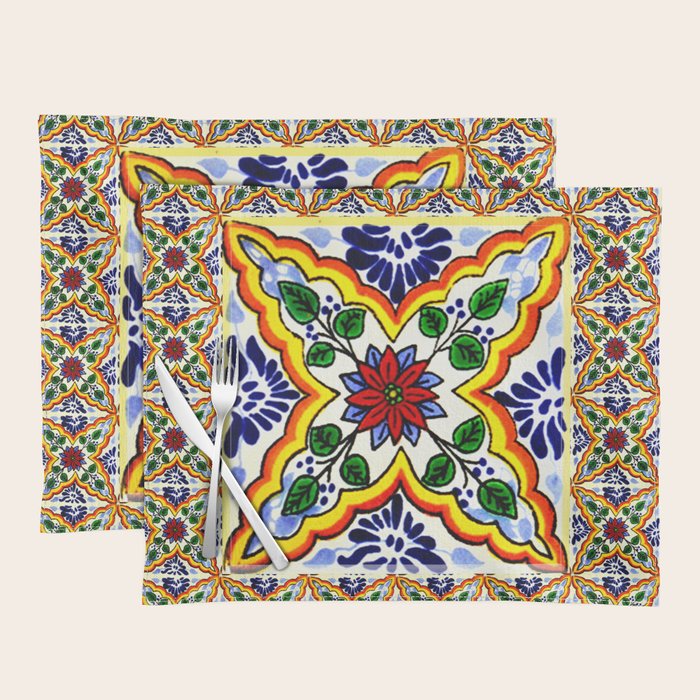 talavera mexican tile Placemat Gallery Image 1