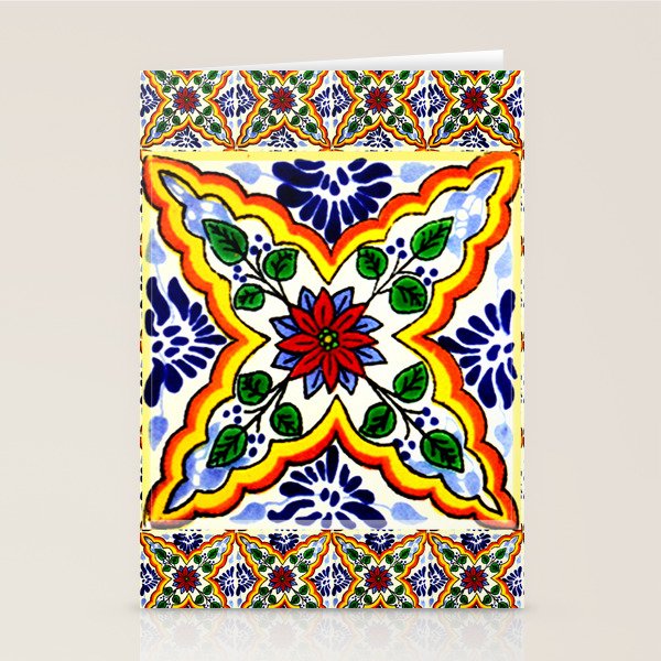 talavera mexican tile Stationery Card Gallery Image 2