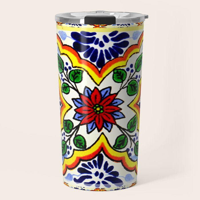 talavera mexican tile Travel Mug Gallery Image 1