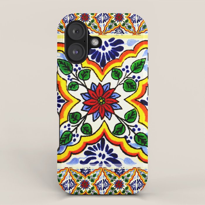 talavera mexican tile iPhone Case Gallery Image 1