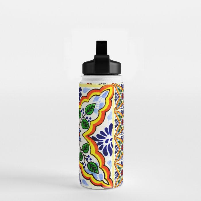 talavera mexican tile Water Bottle Gallery Image 2