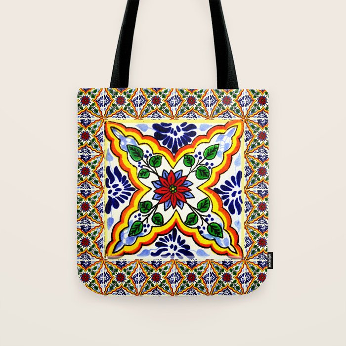 talavera mexican tile Tote Bag Gallery Image 1
