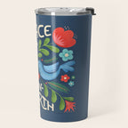 Peace On Earth Doves - Blue Travel Mug Gallery Image 2