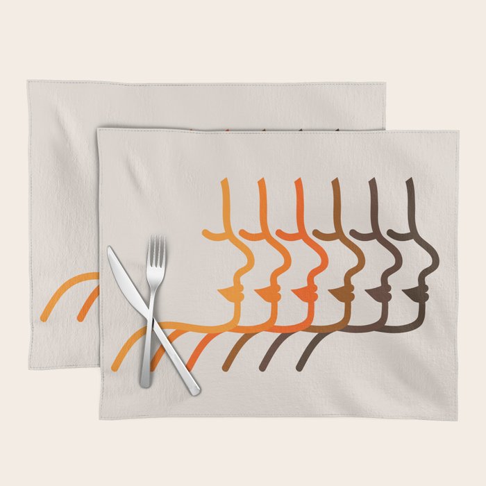 Golden Silhouettes Placemat Gallery Image 1