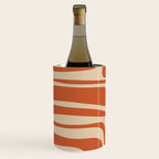 Palm Springs - Mid Century Modern Abstract Pattern in Mid Mod Orange and Beige Wine Chiller Gallery Image 2