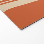 Palm Springs - Mid Century Modern Abstract Pattern in Mid Mod Orange and Beige Welcome Mat Gallery Image 2