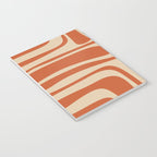 Palm Springs - Mid Century Modern Abstract Pattern in Mid Mod Orange and Beige Notebook Gallery Image 3