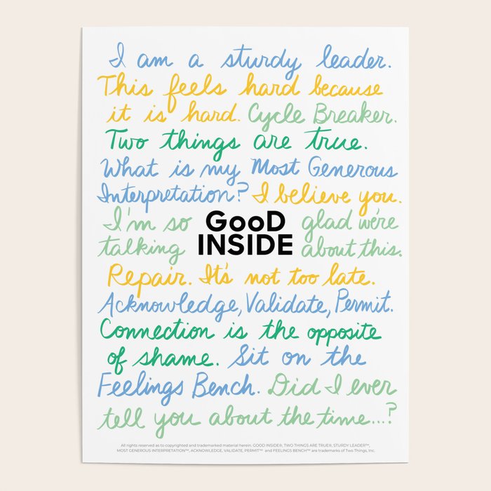 Good Inside® Parenting Mantras Poster Gallery Image 4