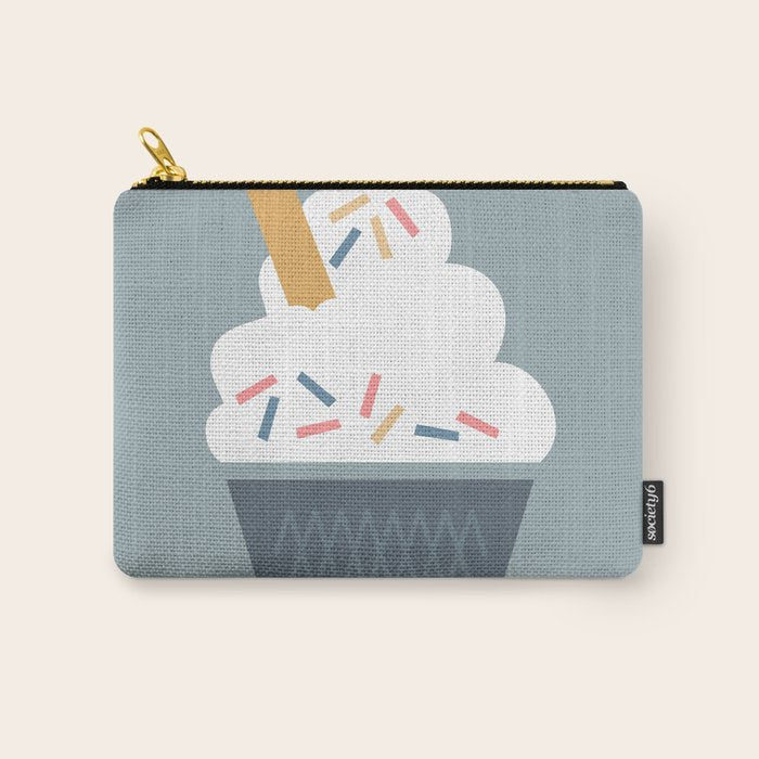Ice Cream (Blue) Carry All Pouch Gallery Image 1