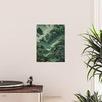 Japanese Wall Art Maximalist Forest Fox Print Japandi Art Sage Green Botanical Wabi Sabi Painting Poster Gallery Image 2