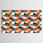Silly Cats Crowd Pattern Tablecloth Gallery Image 2