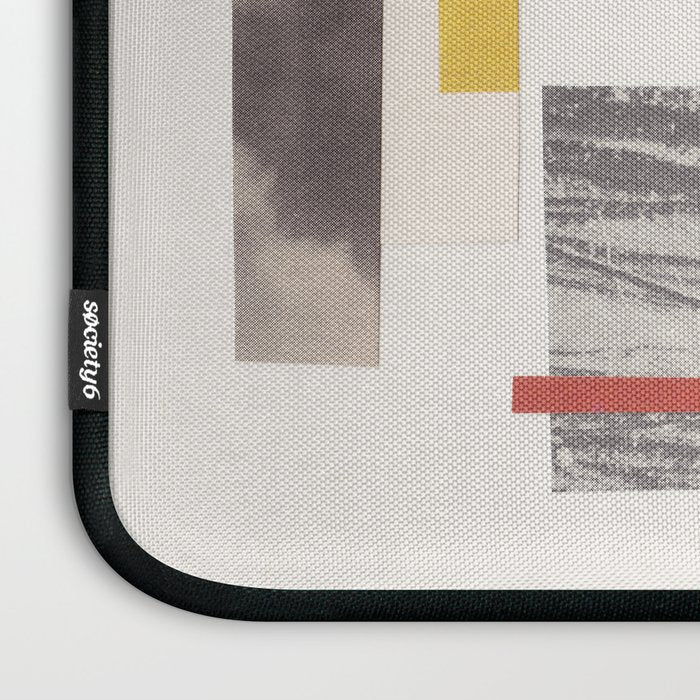 Abstract Geometric Paper Collage Laptop Sleeve Gallery Image 3