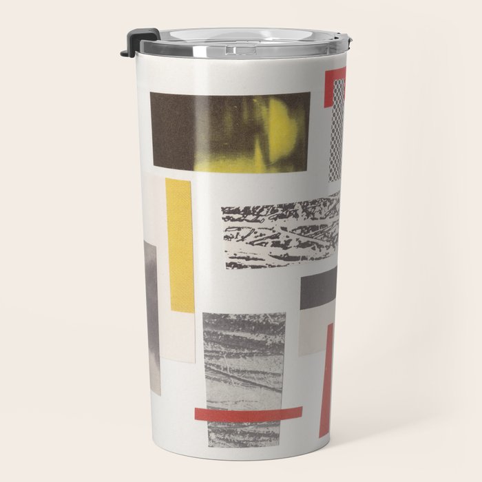 Abstract Geometric Paper Collage Travel Mug Gallery Image 3