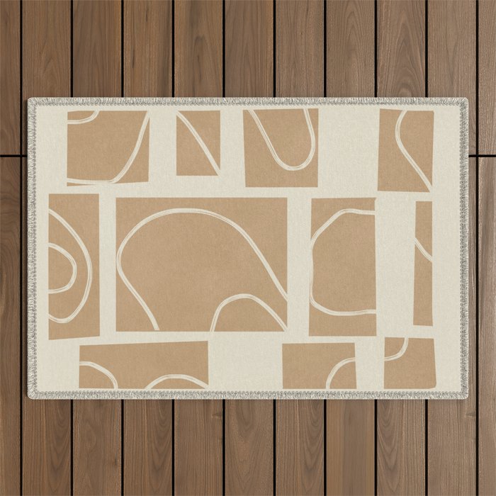 Abstract Pathways 7 Outdoor Rug Gallery Image 1