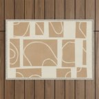 Abstract Pathways 7 Outdoor Rug Gallery Image 1