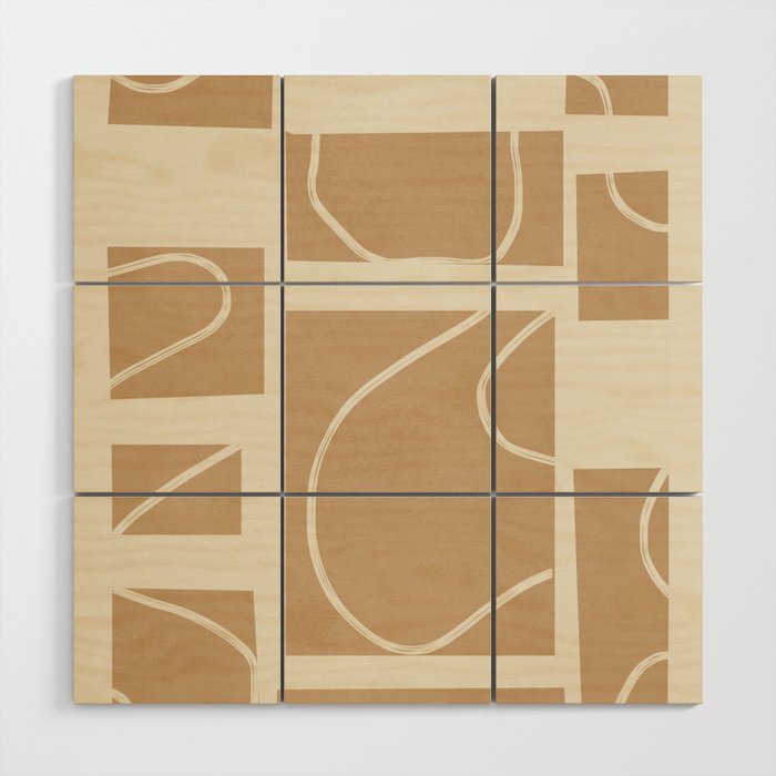 Abstract Pathways 7 Wood Wall Art Gallery Image 1