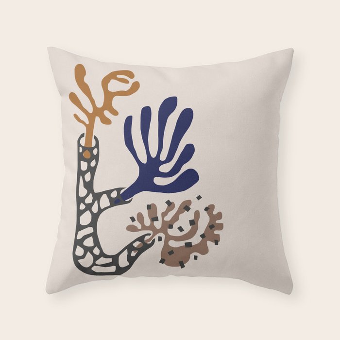 Plant Composition II Throw Pillow Gallery Image 1