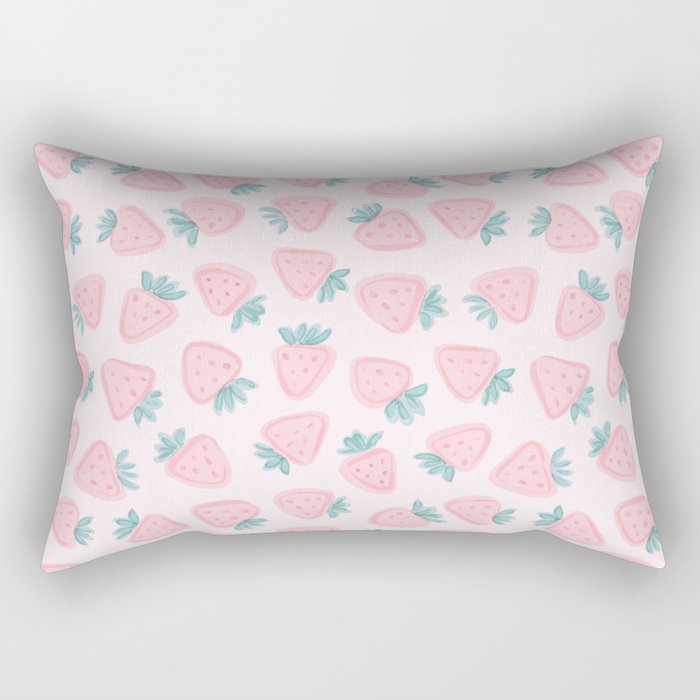 Sweet Strawberries Rectangular Pillow Gallery Image 2
