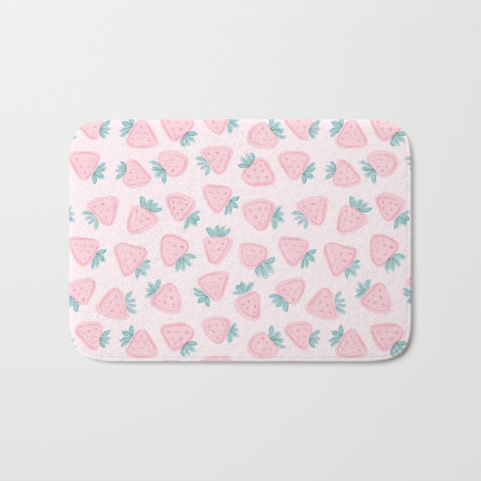 Sweet Strawberries Bath Mat Gallery Image 1