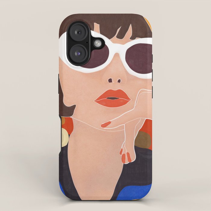 Colorful Woman Portrait iPhone Case Gallery Image 1