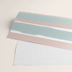 Festive, Abstract, Stripes Pattern, Pink, Green, White Wrapping Paper Gallery Image 2
