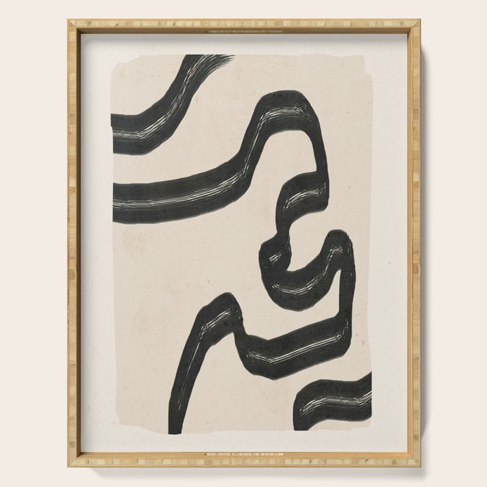 Minimal Abstract Art 16 Serving Tray Gallery Image 1