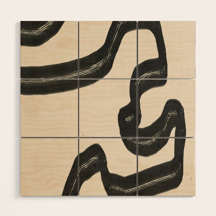 Minimal Abstract Art 16 Wood Wall Art Gallery Image 1