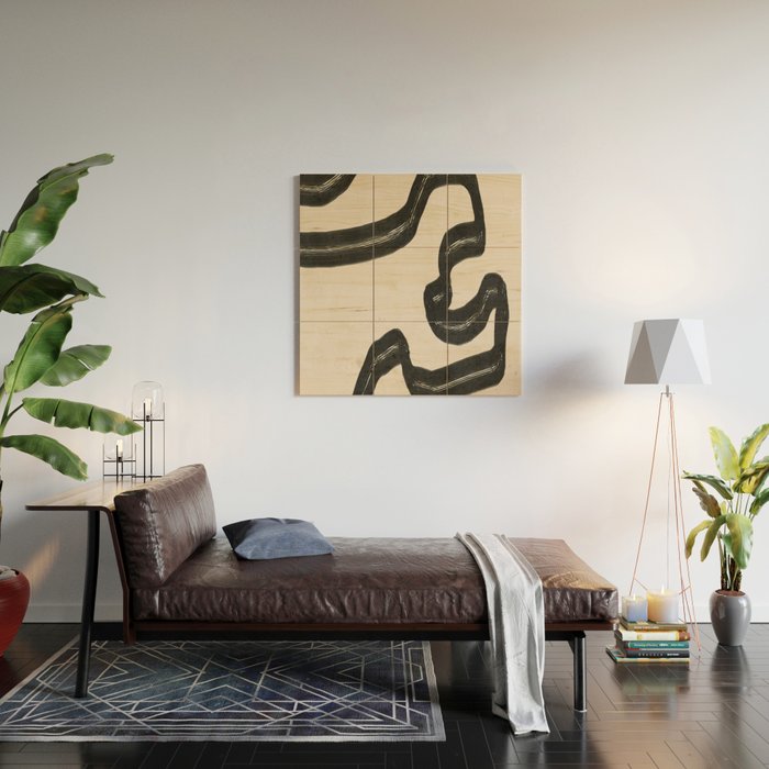 Minimal Abstract Art 16 Wood Wall Art Gallery Image 2