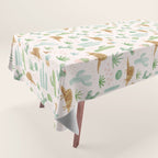 Armadillos in the Desert - Watercolor Tablecloth Gallery Image 1