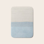 Light Blue Thin Black Lines Minimalism Modern Artwork Bath Mat Gallery Image 1