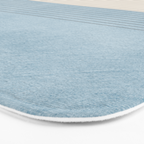 Light Blue Thin Black Lines Minimalism Modern Artwork Bath Mat Gallery Image 3