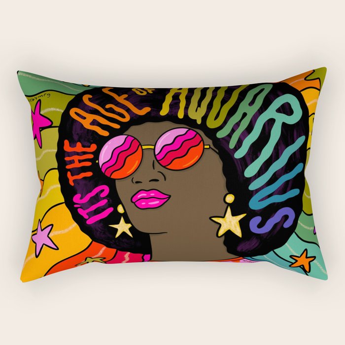 Age of Aquarius Rectangular Pillow Gallery Image 2
