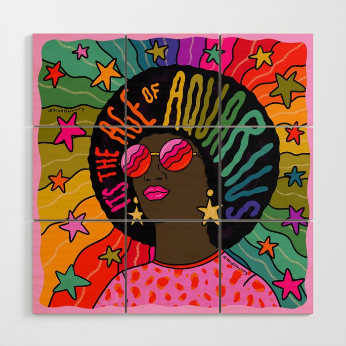 Age of Aquarius Wood Wall Art Gallery Image 1