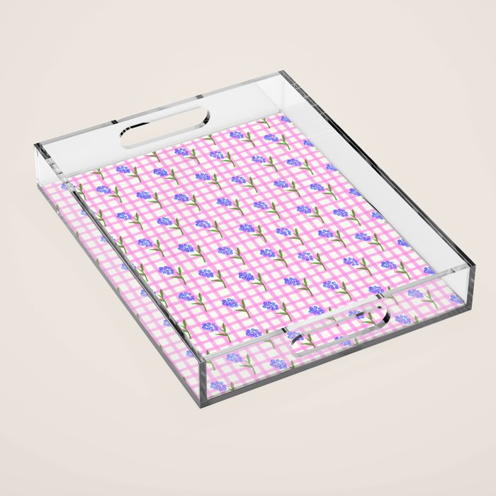 Picnic Flowers Acrylic Tray Gallery Image 1