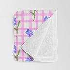 Picnic Flowers Throw Blanket Gallery Image 3