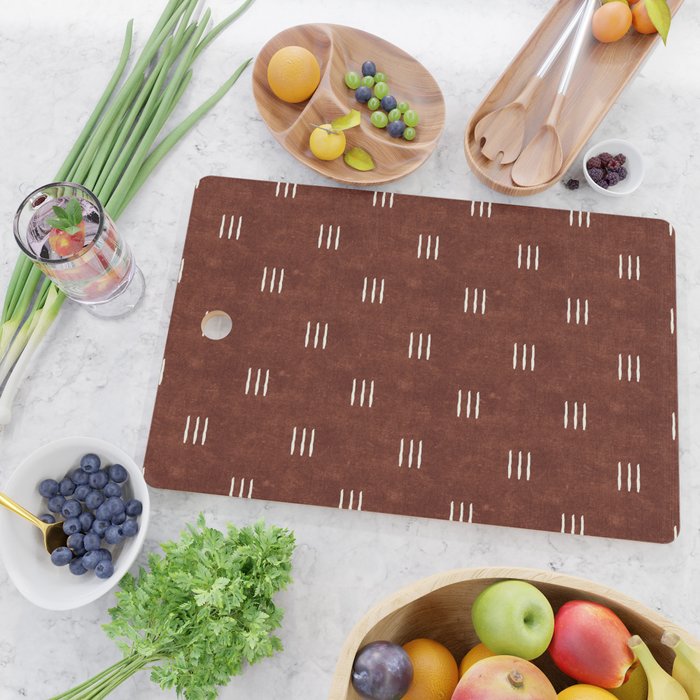 triple dash - rust Cutting Board Gallery Image 2