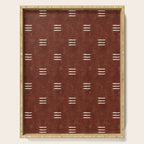 triple dash - rust Serving Tray Gallery Image 1