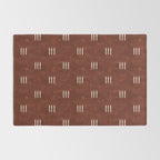 triple dash - rust Rug Gallery Image 2