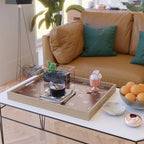 triple dash - rust Serving Tray Gallery Image 2