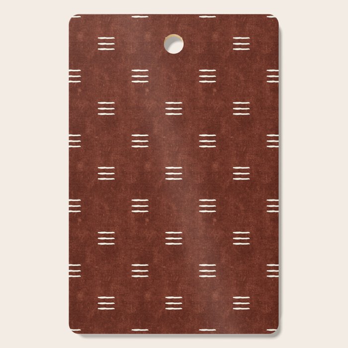 triple dash - rust Cutting Board Gallery Image 1