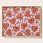 Heart Bow Print Serving Tray Gallery Image 1