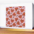 Heart Bow Print Wall Mural Gallery Image 2