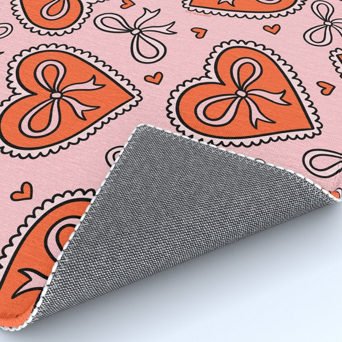 Heart Bow Print Rug Gallery Image 4
