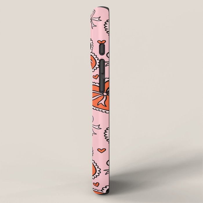 Heart Bow Print iPhone Case Gallery Image 2