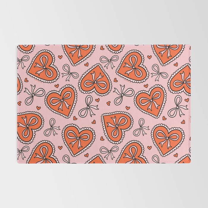 Heart Bow Print Rug Gallery Image 2